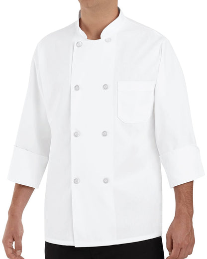 Chef Designs Eight Pearl Button Chef Coat - Tall Sizes - 0403T