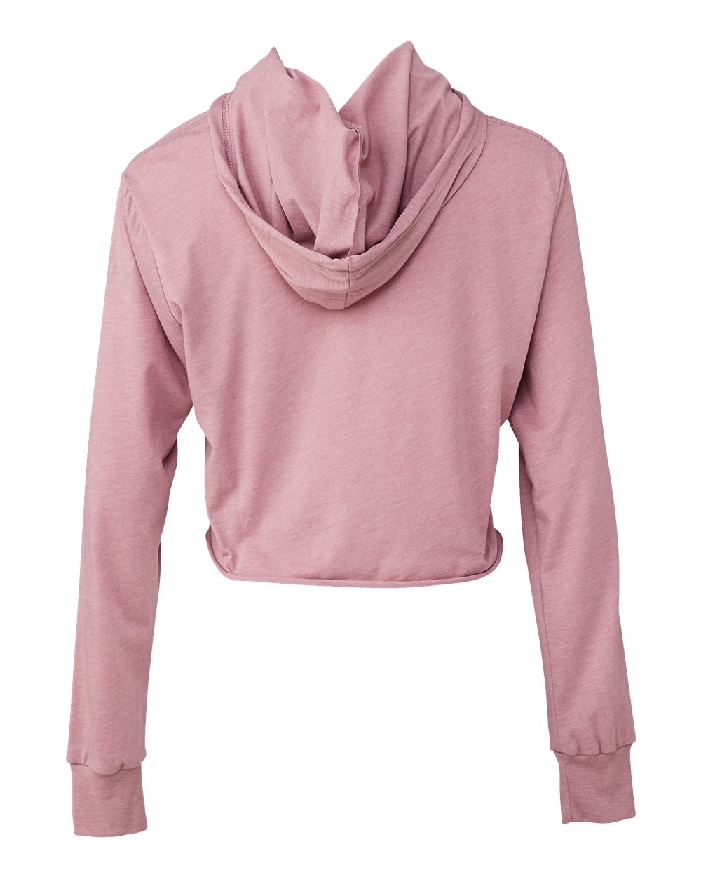 BELLA + CANVAS Women’s Triblend Crop Long Sleeve Hoodie - 8512