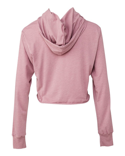 BELLA + CANVAS Women’s Triblend Crop Long Sleeve Hoodie - 8512