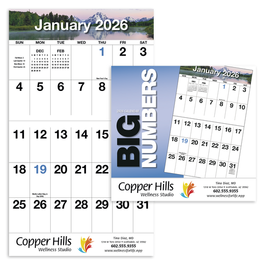 HotLine Products Big Numbers Appointment Calendar  Stapled-841