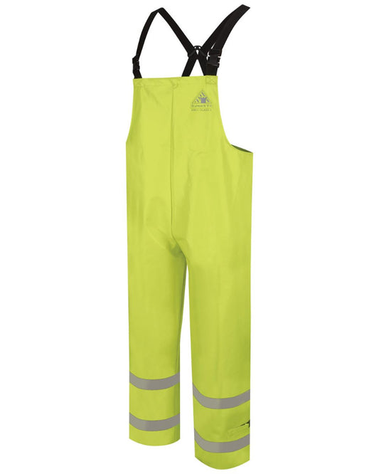 Bulwark Hi-Visibility Flame-Resitant Rain Bib Overall - 13 oz. - BXN6