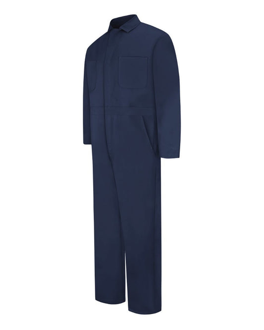 Red Kap Snap-Front Cotton Coveralls - Tall Sizes - CC14T