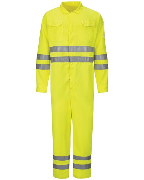 Men's Hi-Vis Deluxe Coverall with Reflective Trim - CoolTouch® 2 - 7 oz.