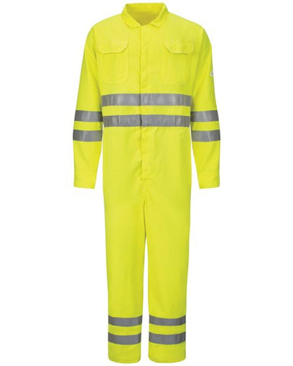 Men's Tall Hi-Vis Deluxe Coverall with Reflective Trim - CoolTouch® 2 - 7 oz.