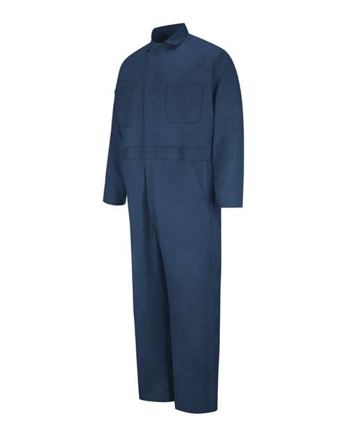 Men's Tall Button-Front Cotton Coverall