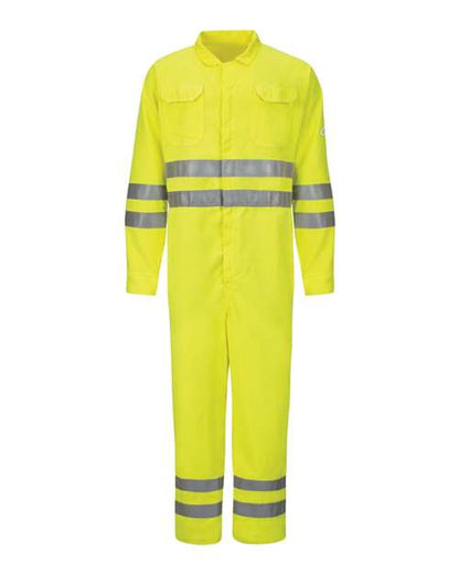 Men's Tall Hi-Vis Deluxe Coverall with Reflective Trim - CoolTouch® 2 - 7 oz.