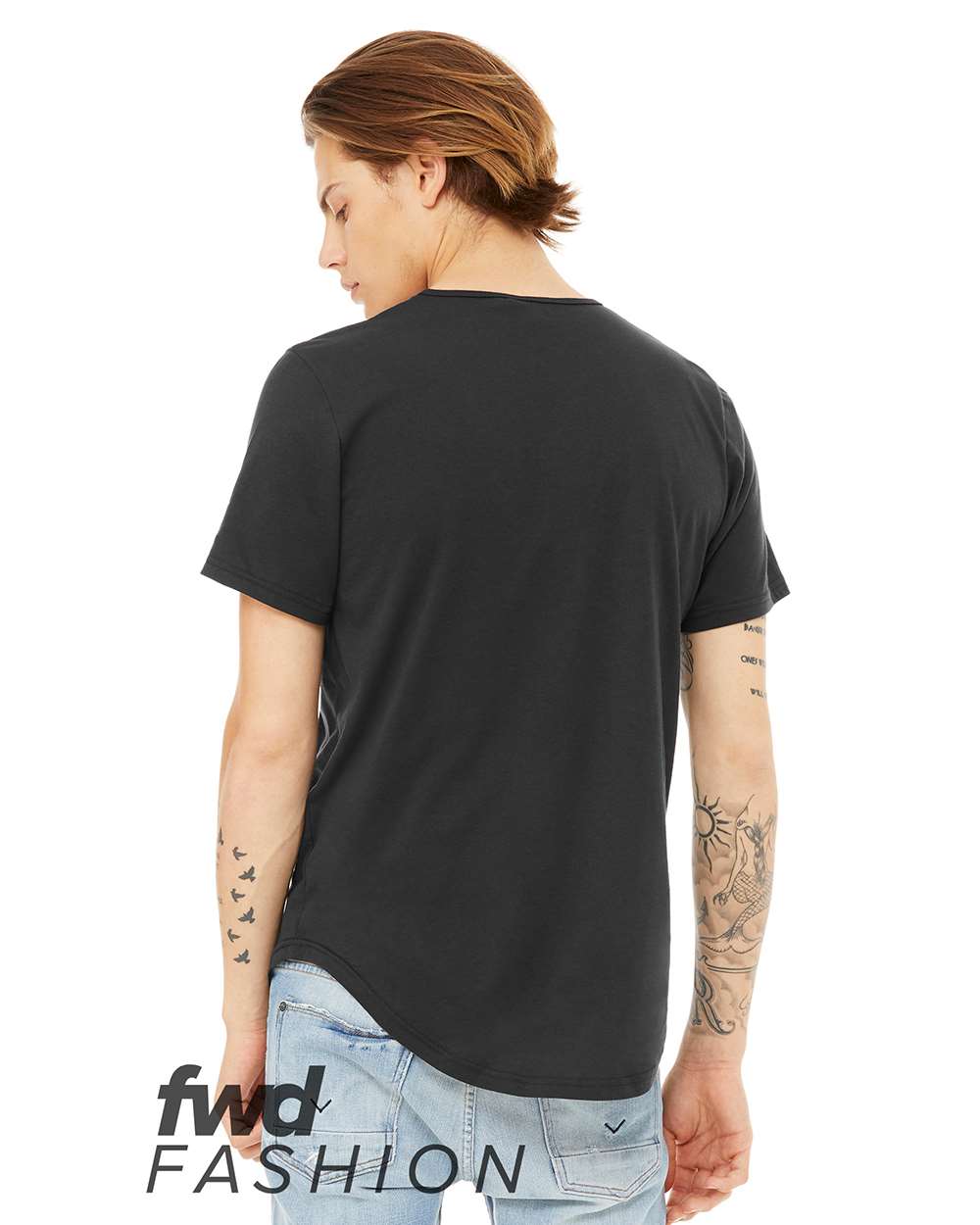 BELLA + CANVAS Jersey Curved Hem Tee - 3003