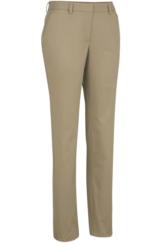 Ladies Slim Chino Flat Front Pant - 8555