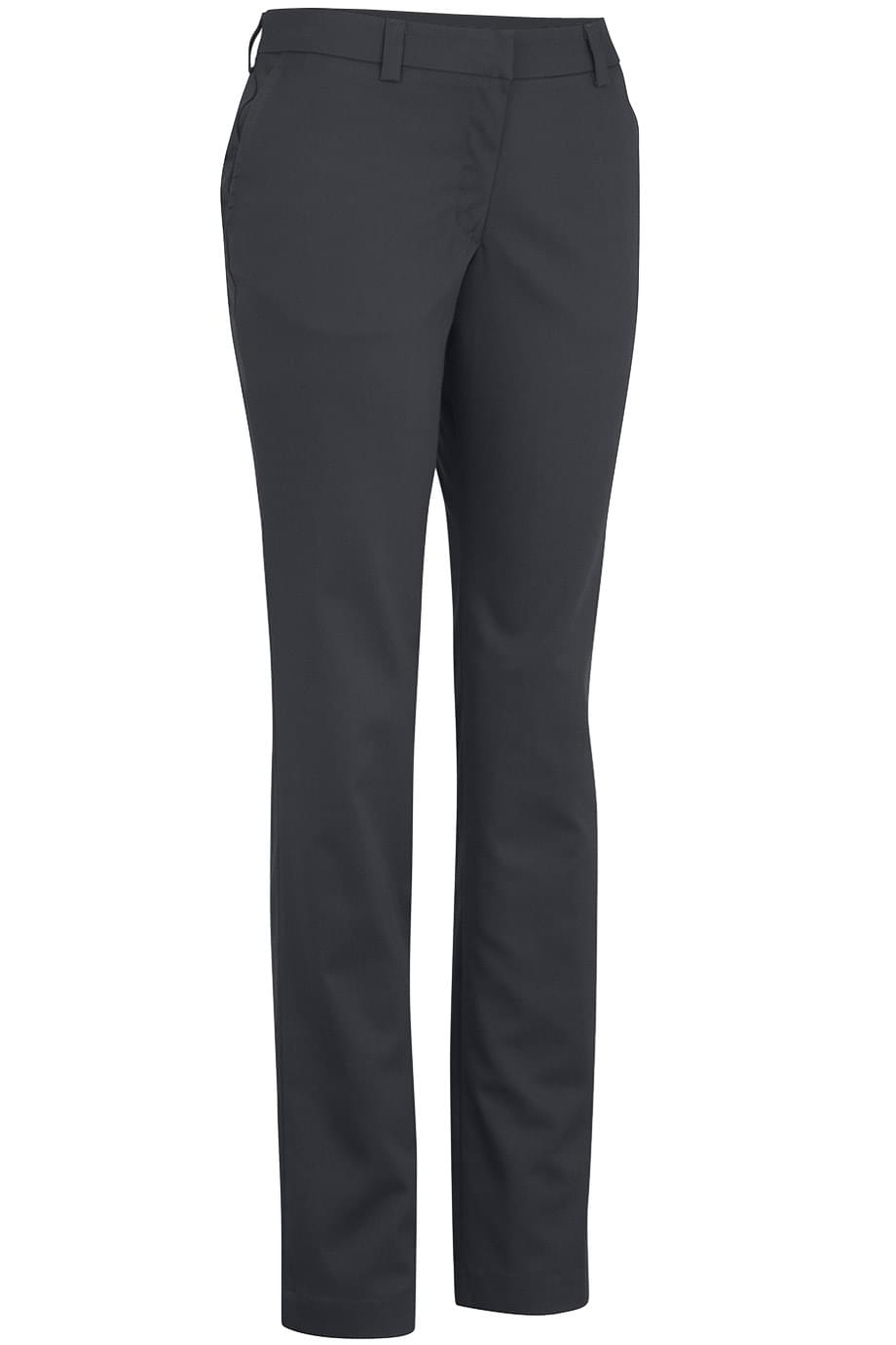 Ladies Slim Chino Flat Front Pant - 8555