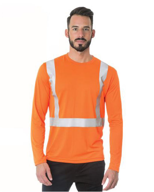 Bayside USA-Made Hi-Visibility Long Sleeve Performance T-Shirt - 3742