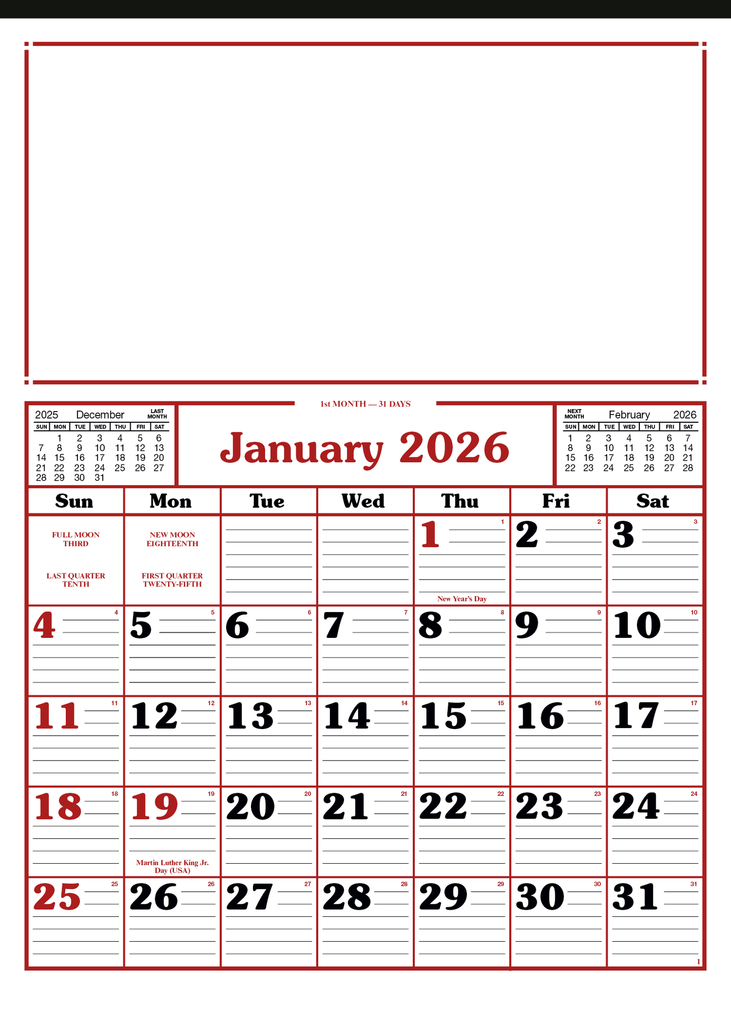 Skinner  Kennedy Commercial 12Sheet Calendar-86-E