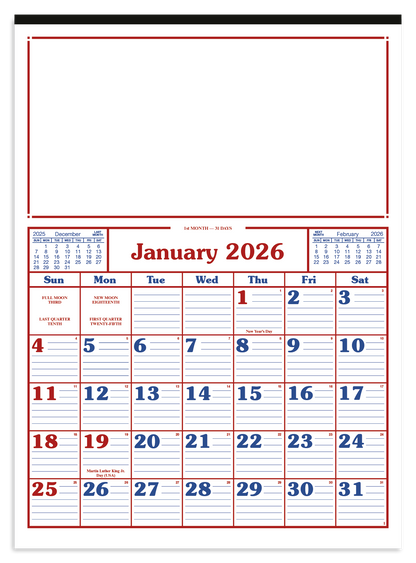 Skinner  Kennedy Commercial 12Sheet Calendar-86-E