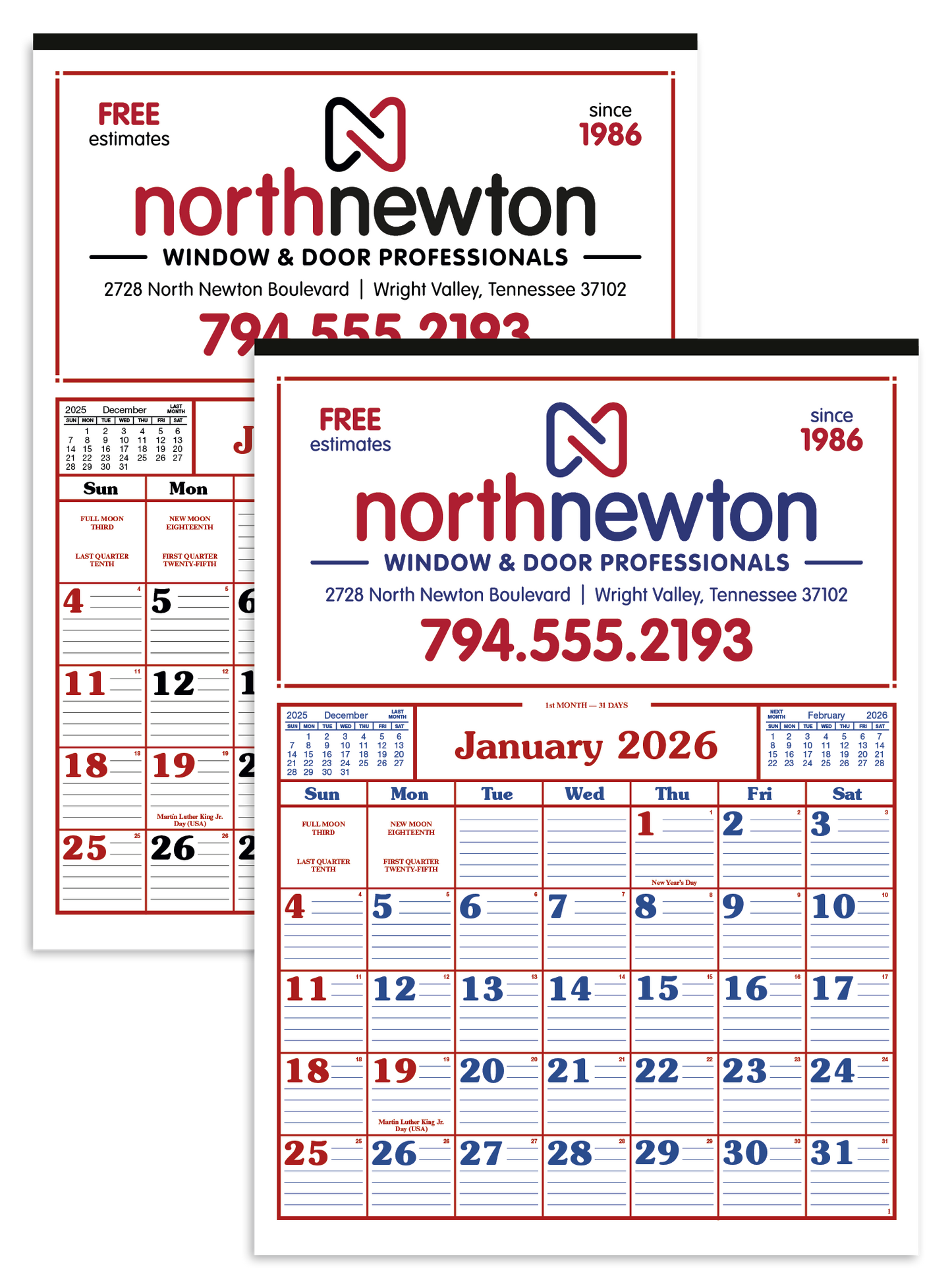 Skinner  Kennedy Commercial 12Sheet Calendar-86-E