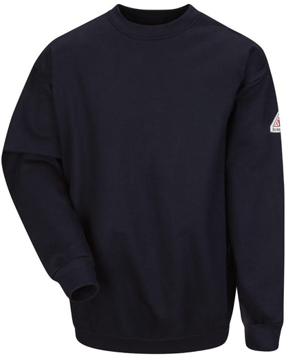 Bulwark Pullover Crewneck Sweatshirt - Cotton/Spandex Blend - Tall Sizes - SEC2T