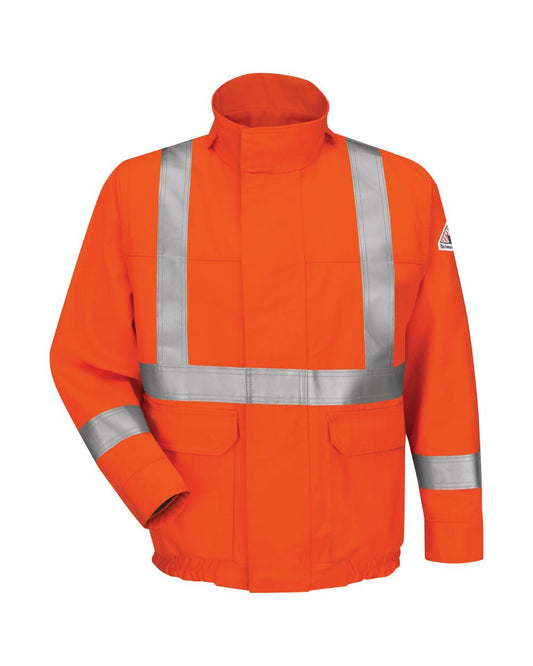 Bulwark Lined Bomber Jacket with CSA Compliant Reflective Trim - EXCEL FR® ComforTouch - JLJS