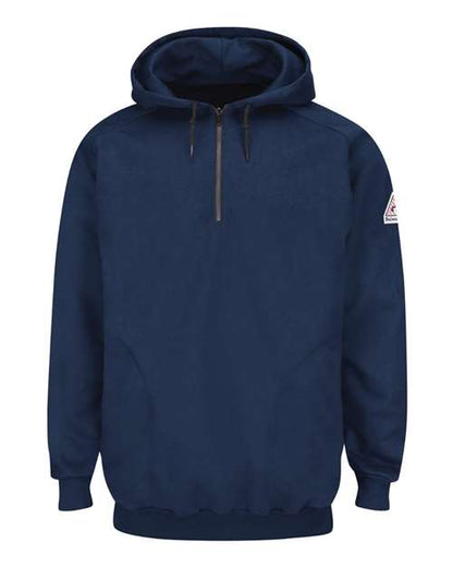 Men's Tall Flame Resistant Quarter-Zip Hooded Sweatshirt
