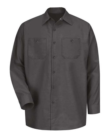 Men's Tall Industrial Long Sleeve Work Shirt