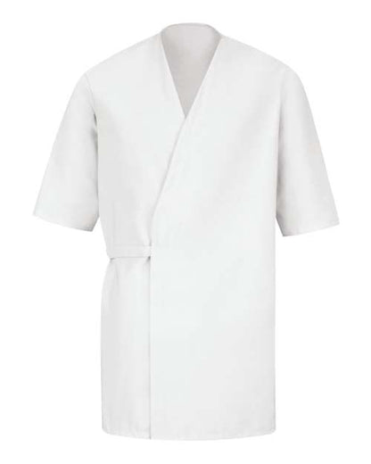 Men's Collarless Poplin Butcher Wrap