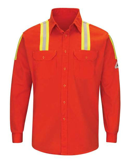 Men's Tall Enhanced Visibility Long Sleeve Uniform Shirt