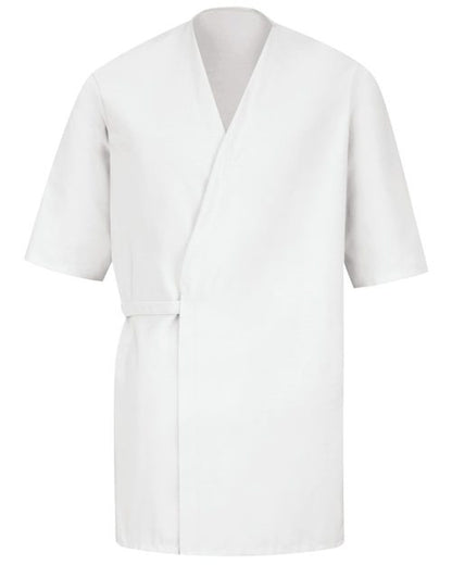 Men's Collarless Poplin Butcher Wrap