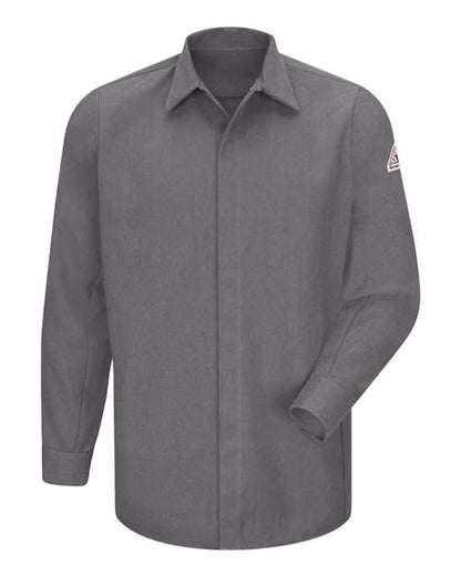 Men's Tall Concealed-Gripper Pocketless Long Sleeve Shirt - CoolTouch® 2