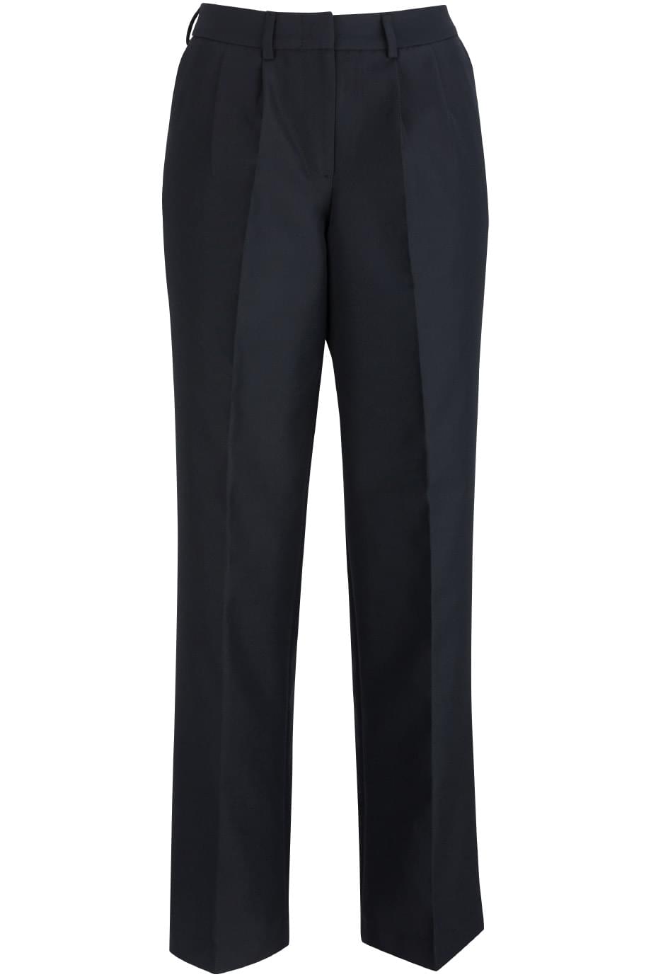 Ladies Pleated Front Poly/Wool Pant - 8640