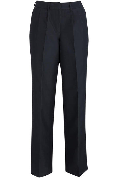 Ladies Pleated Front Poly/Wool Pant - 8640