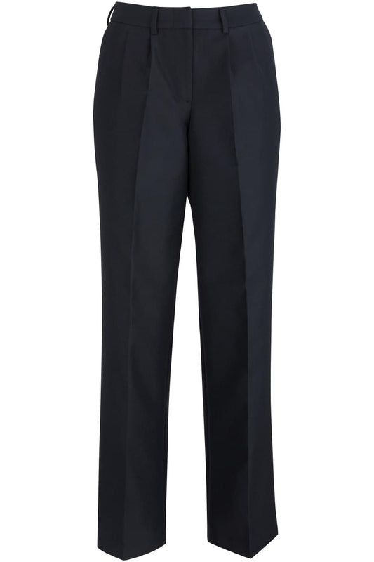 Ladies Pleated Front Poly/Wool Pant - 8640