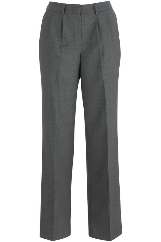 Ladies Pleated Front Poly/Wool Pant - 8640