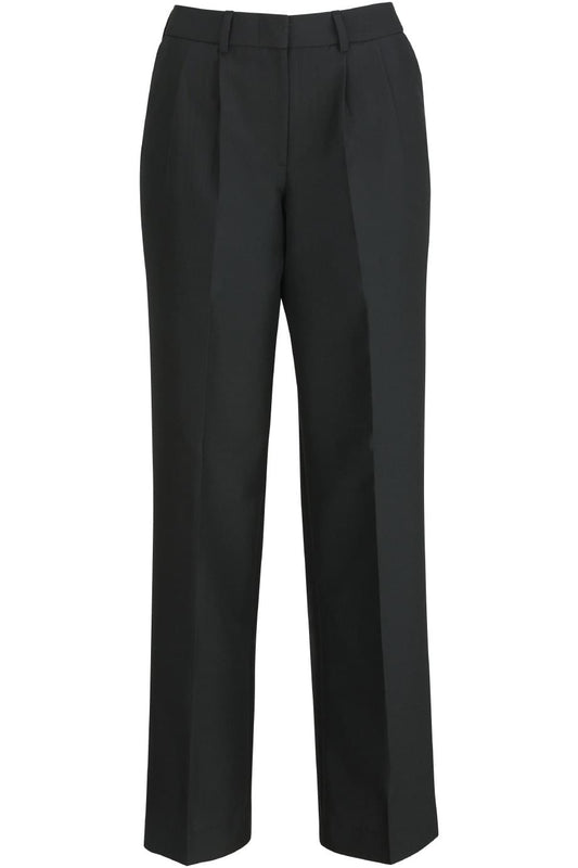 Ladies Pleated Front Poly/Wool Pant - 8640