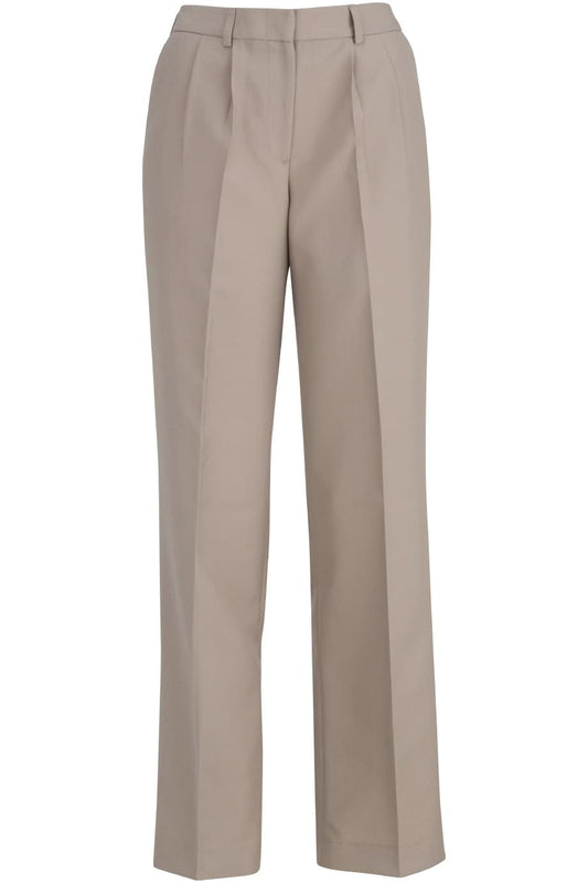Ladies Pleated Front Poly/Wool Pant - 8640