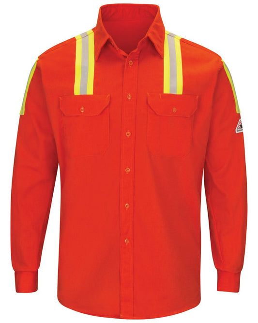 Bulwark Enhanced Visibility Long Sleeve Uniform Shirt - SLATOR