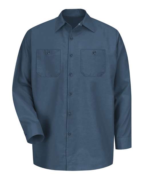 Men's Tall Industrial Long Sleeve Work Shirt