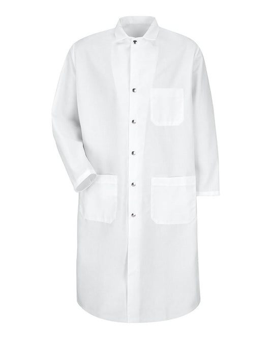 Red Kap Snap-Front Spun Polyester Butcher Coat - KS58