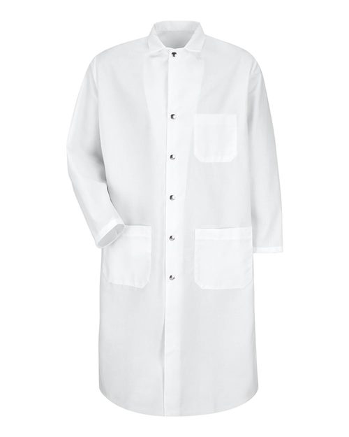 Men's Snap-Front Spun Polyester Butcher Coat