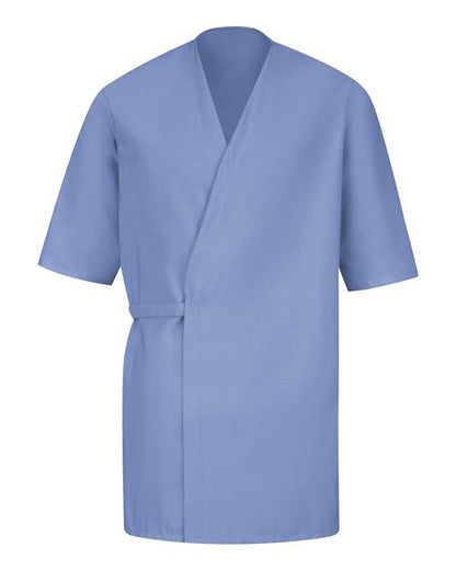 Men's Collarless Poplin Butcher Wrap