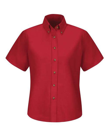 Women's Extended Sizes Poplin Dress Shirt