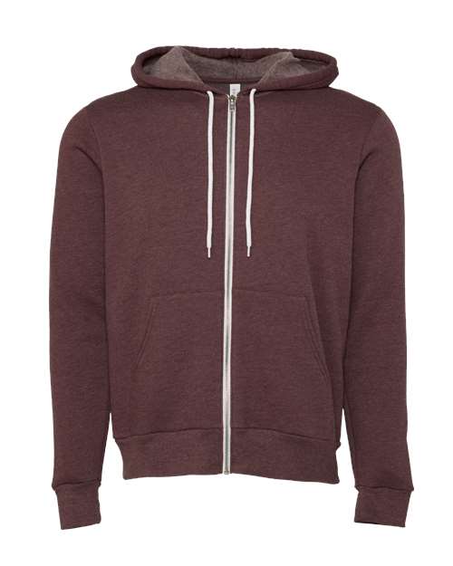 Unisex Sponge Fleece Full-Zip Hoodie Sweatshirt