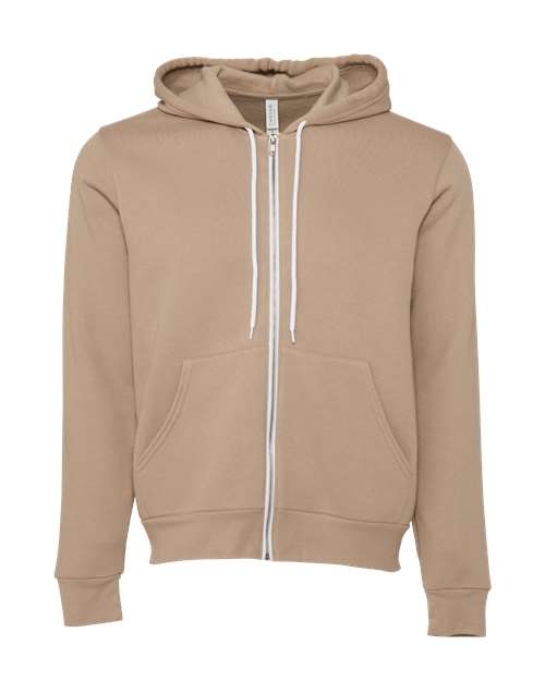 Unisex Sponge Fleece Full-Zip Hoodie Sweatshirt