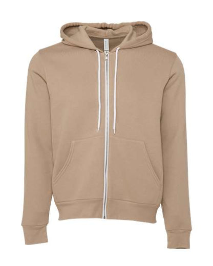 Unisex Sponge Fleece Full-Zip Hoodie Sweatshirt
