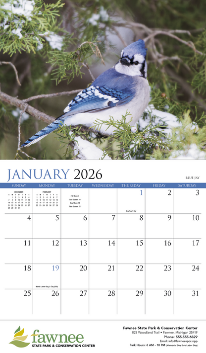 HotLine Products Songbirds Appointment Calendar  Stapled-875
