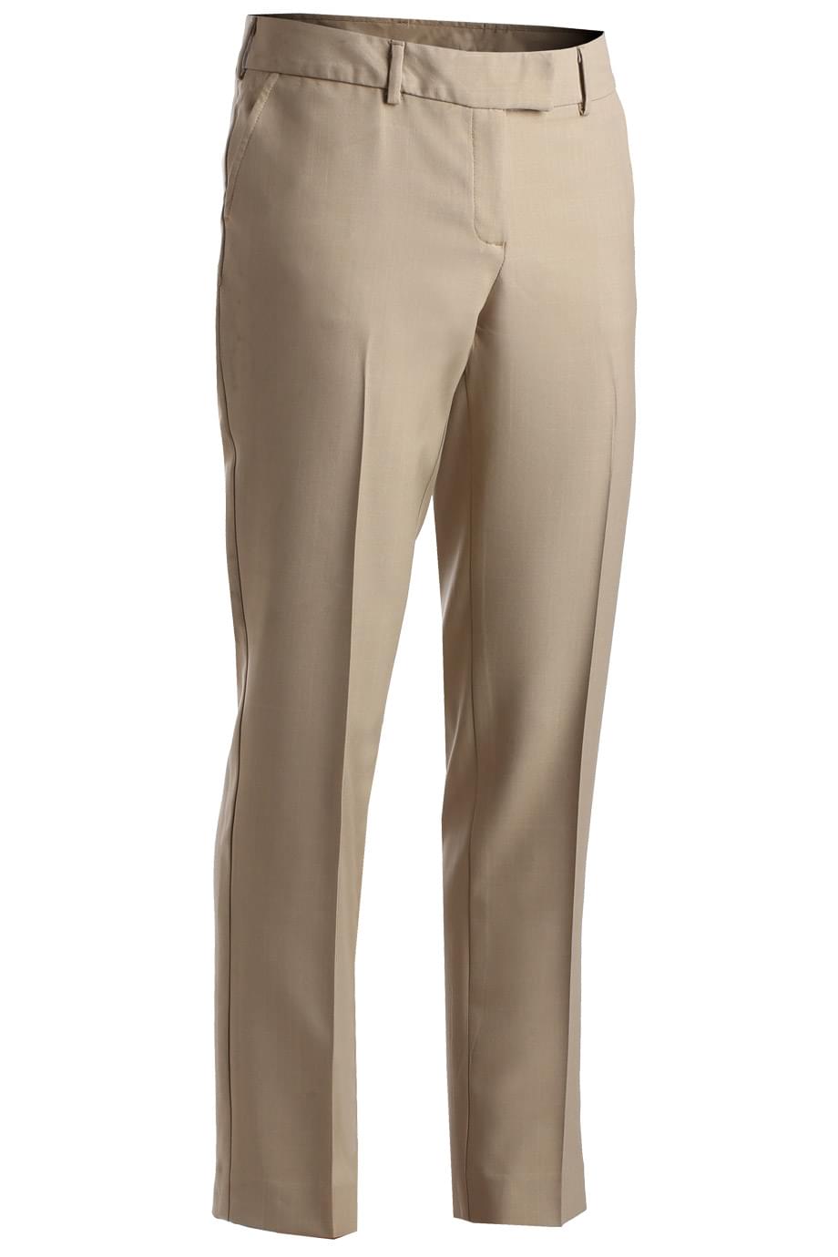 Ladies Intaglio Flat Front Pant - 8760