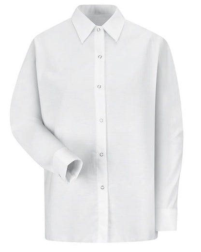 Women's Long Sleeve Specialized Pocketless Poplin Work Shirt