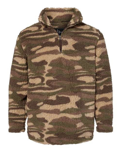 Unisex Sherpa Fleece Quarter-Zip Pullover