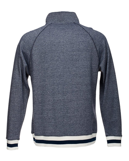 J. America Peppered Fleece Quarter-Zip Sweatshirt - 8703