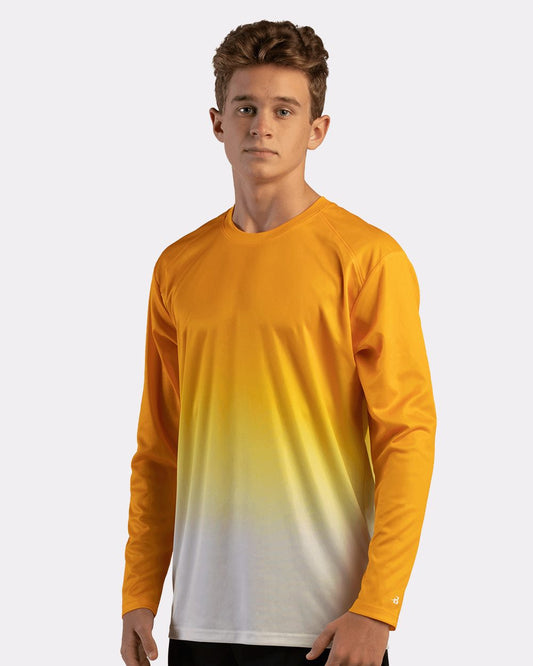 Badger Ombre Long Sleeve T-Shirt - 4204