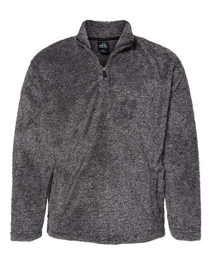 Unisex Boundary Shag Frosty Sherpa Quarter-Zip Pullover
