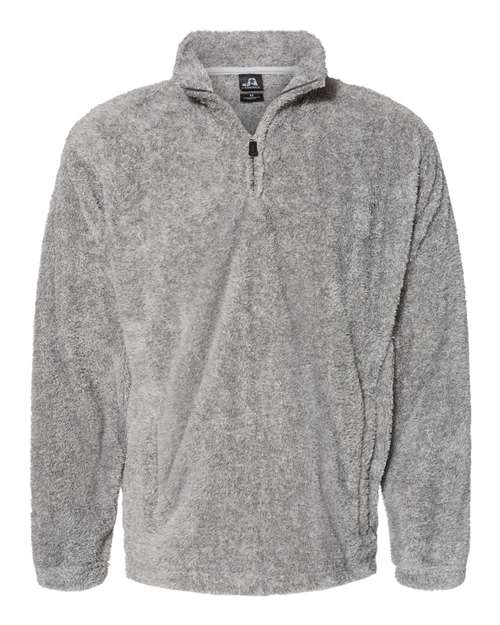 Unisex Boundary Shag Frosty Sherpa Quarter-Zip Pullover