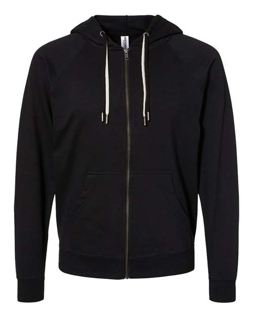 Unisex Icon Lightweight Loopback Terry Full-Zip Hooded Sweatshirt