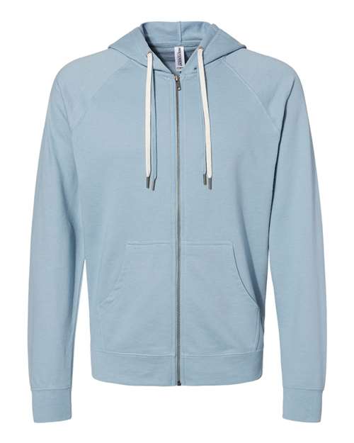 Unisex Icon Lightweight Loopback Terry Full-Zip Hooded Sweatshirt